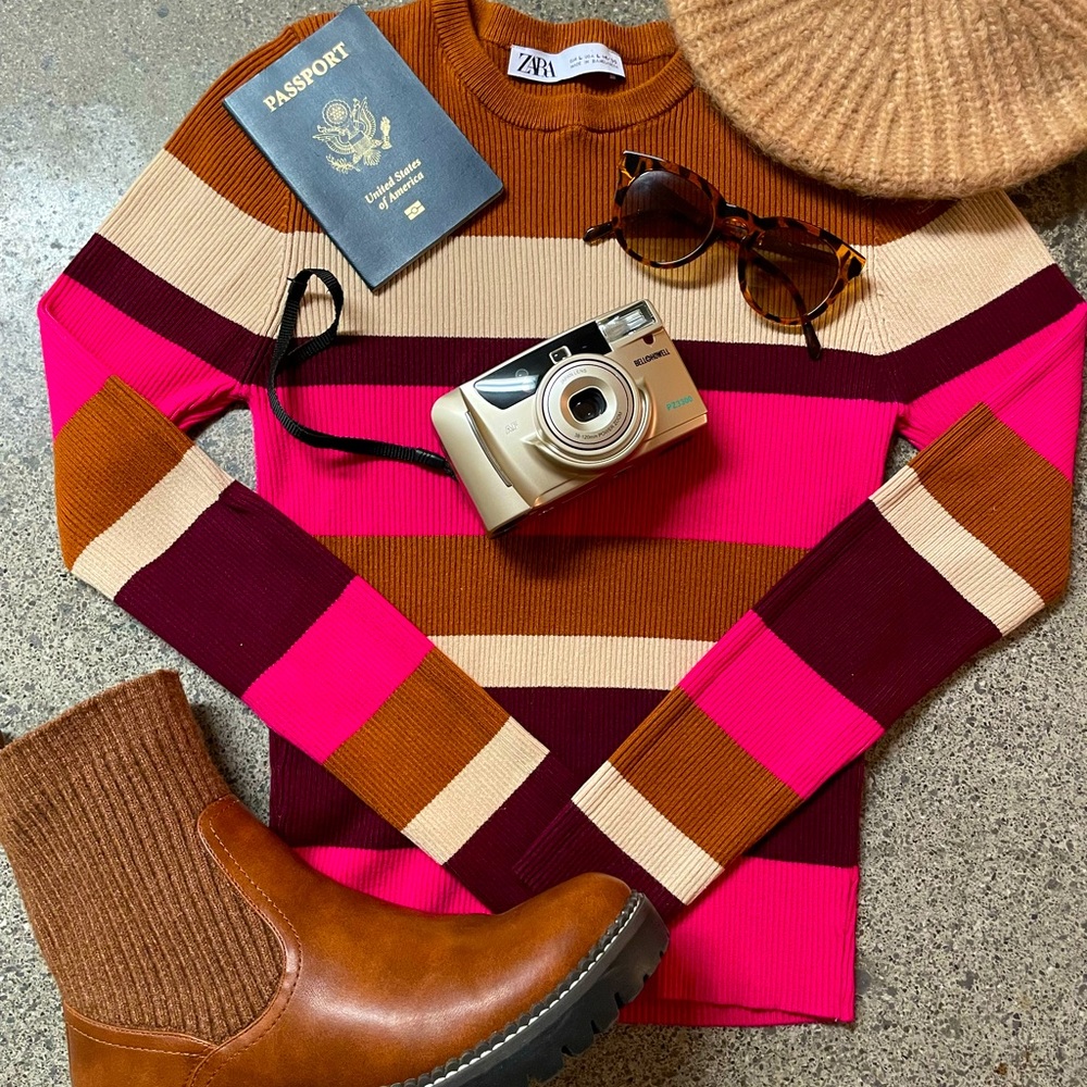 ZARA Striped Sweater
